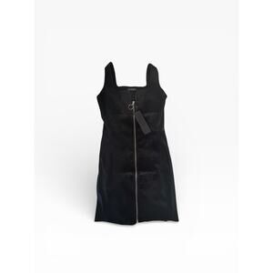 Disturbia Lizzy Corset Dress Black Zip Front Gothic Bodycon US 6